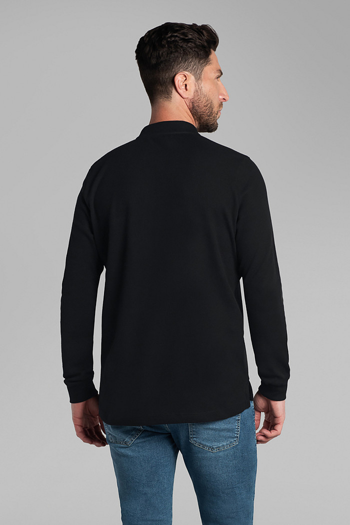 Camiseta manga longa malha waffle Aurus