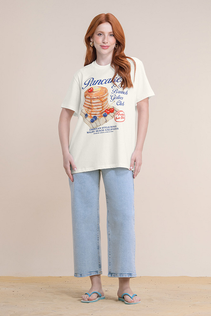 Blusa meia malha food silk