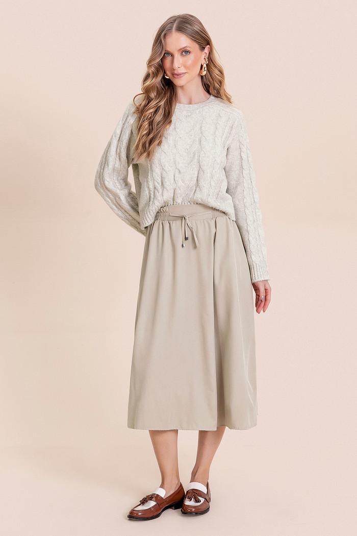 Saia midi alfaiataria Angel