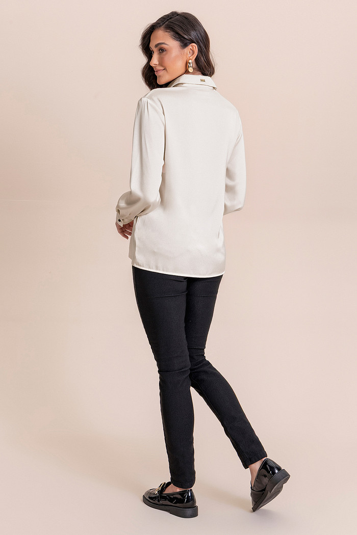 Camisa de crepe Angel