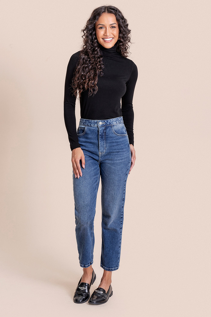 Calça reta Angel denim