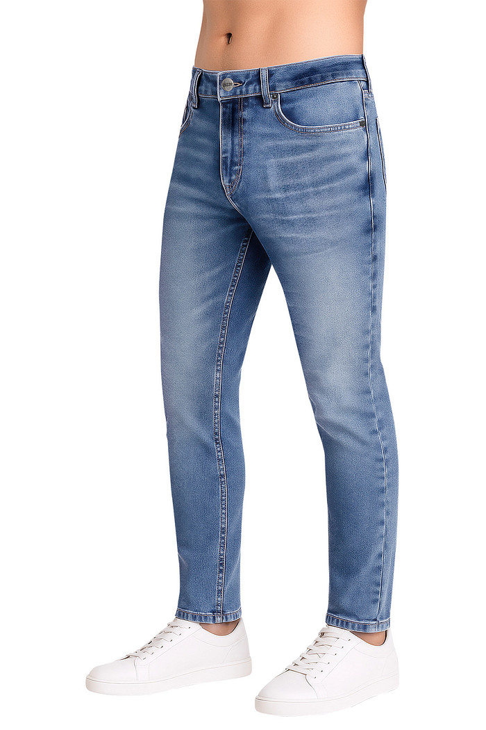 Calca skinny em jeans com elastano Aurus