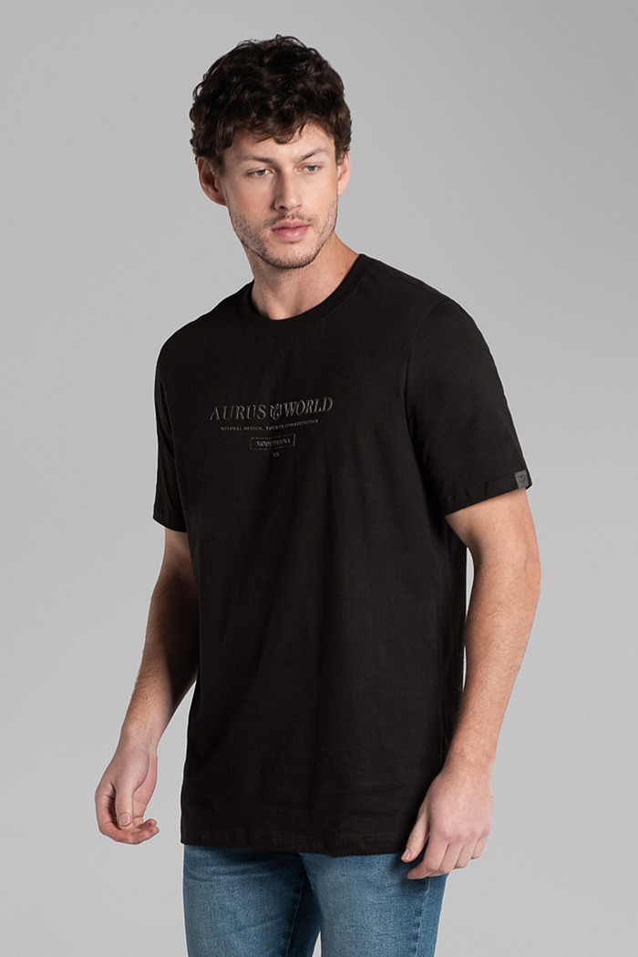 Camiseta em meia malha Aurus world