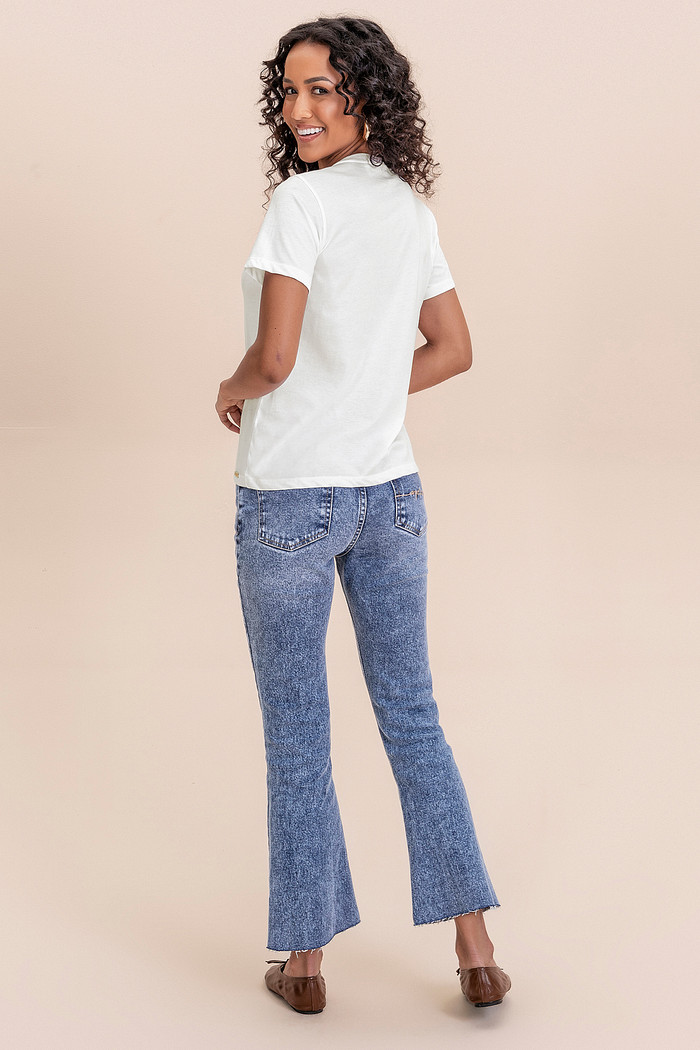 Blusa algodão Pima Angel Basic