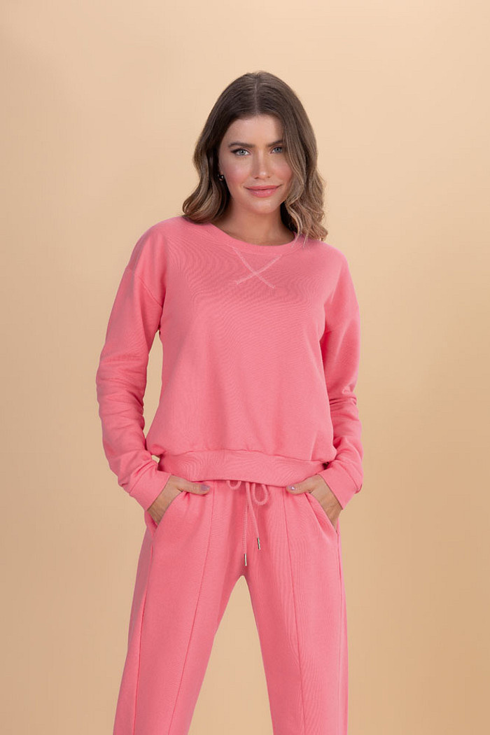 Casaco básico em moletom