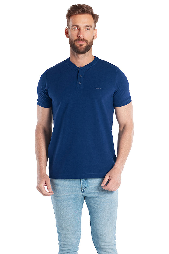 Camisa polo comfort em malha piquet com elastano Aurus
