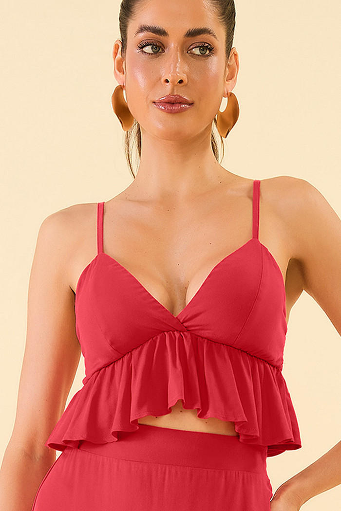 Top viscose com alça regulavel