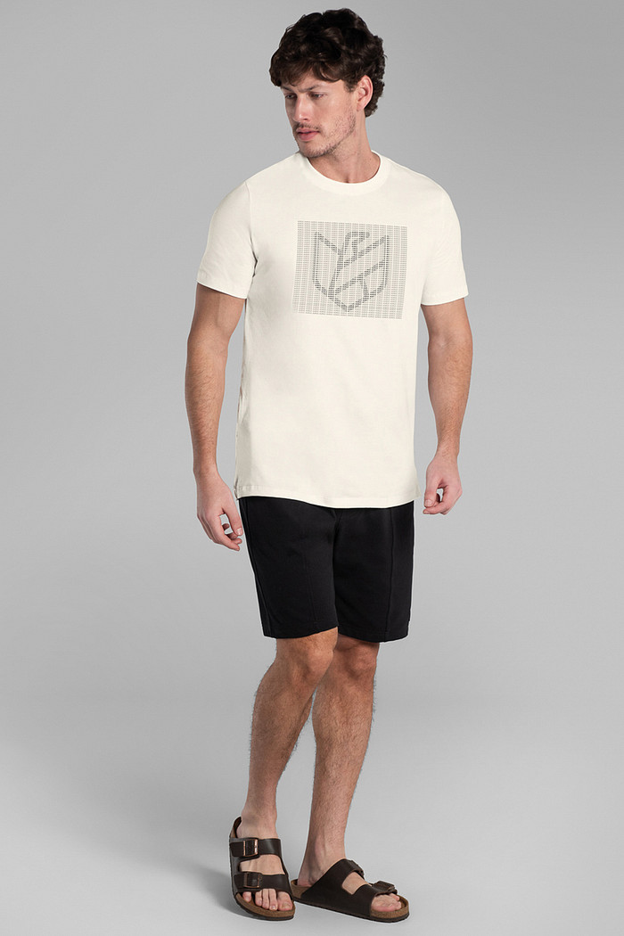 Camiseta em meia malha com estampa Aurus