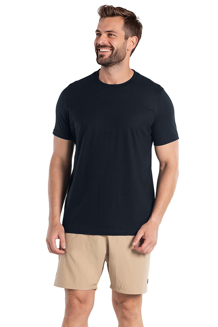 Camiseta em meia malha com estampa nas costas Aurus