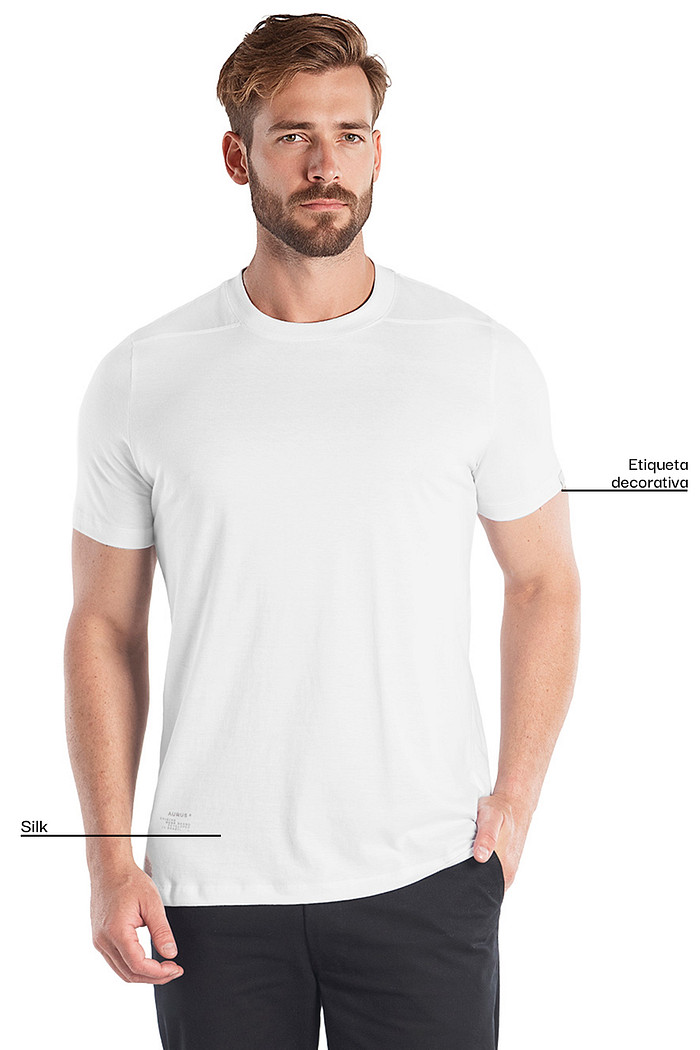 Camiseta em meia malha Aurus
