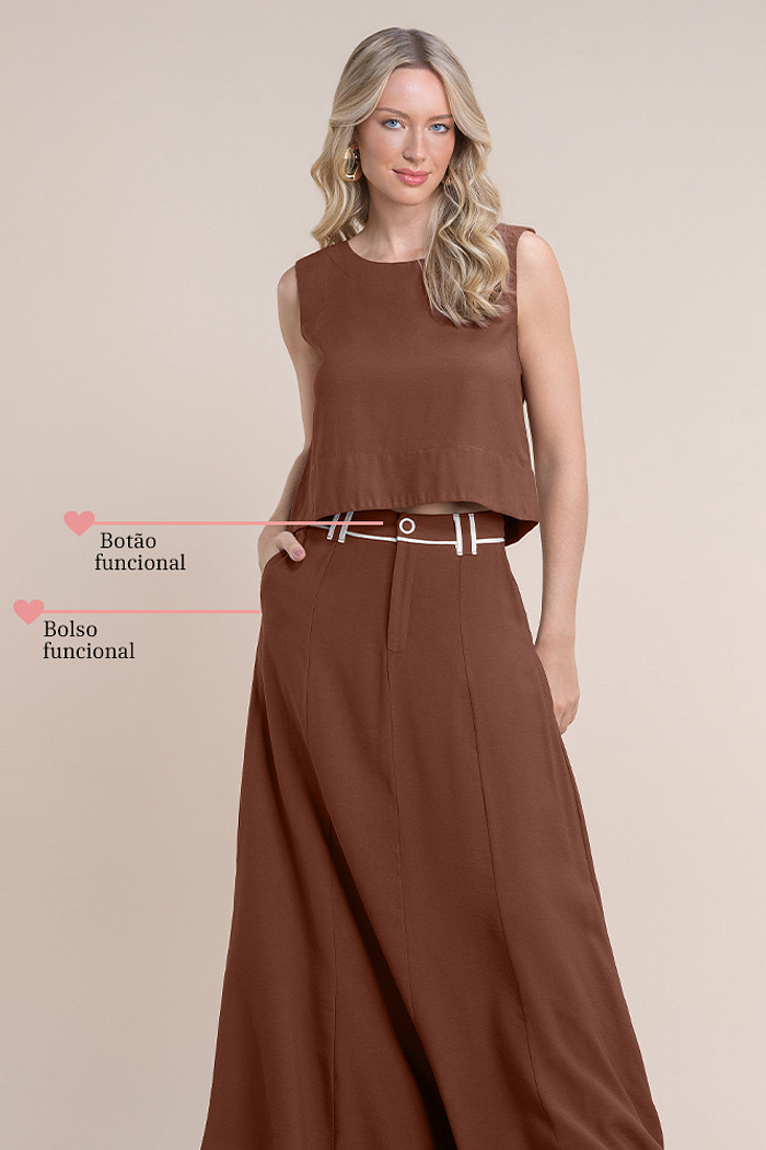 Saia longa alfaiataria