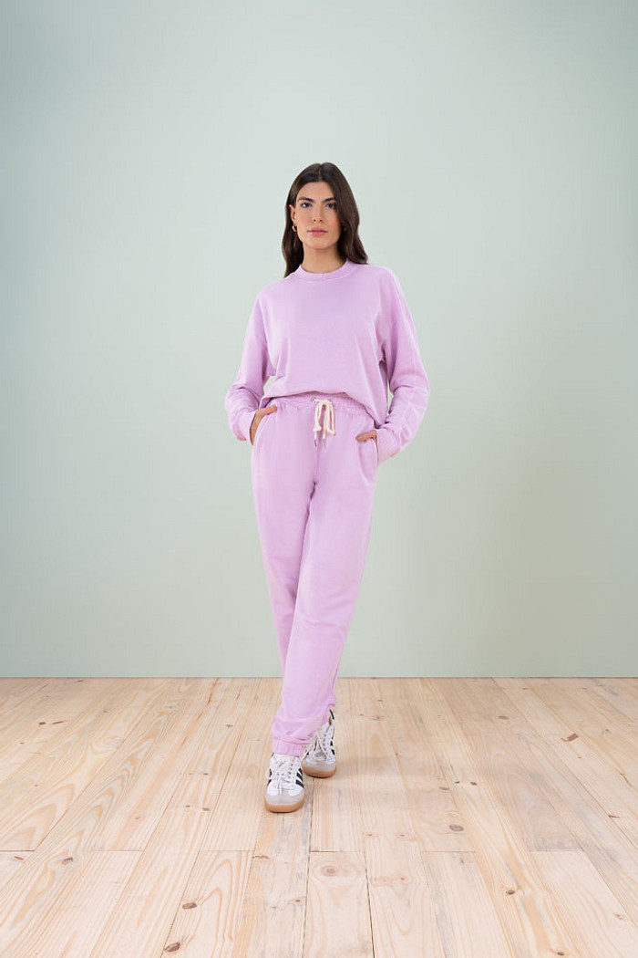 Calça jogging em moletinho