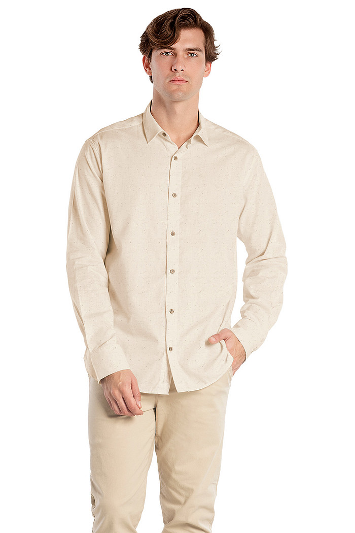 Camisa manga longa comfort em linho deluxe Aurus