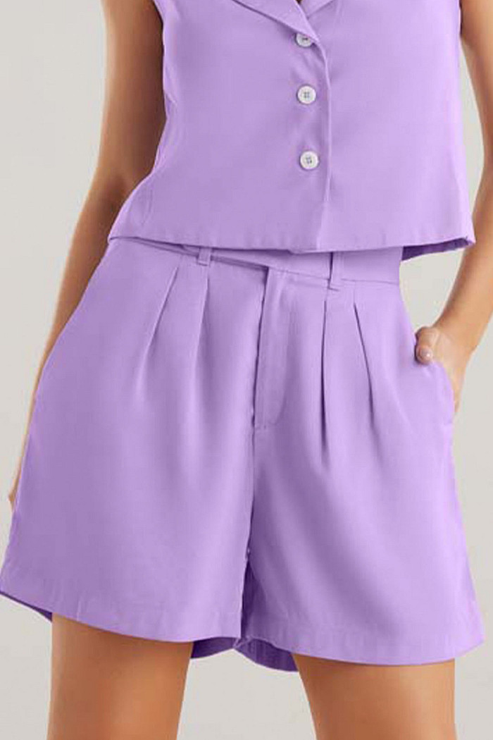 Short em alfaiataria