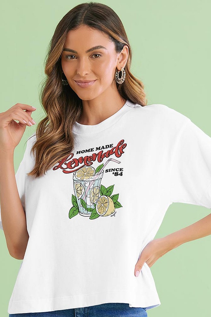 T-Shirt limonada em meia malha