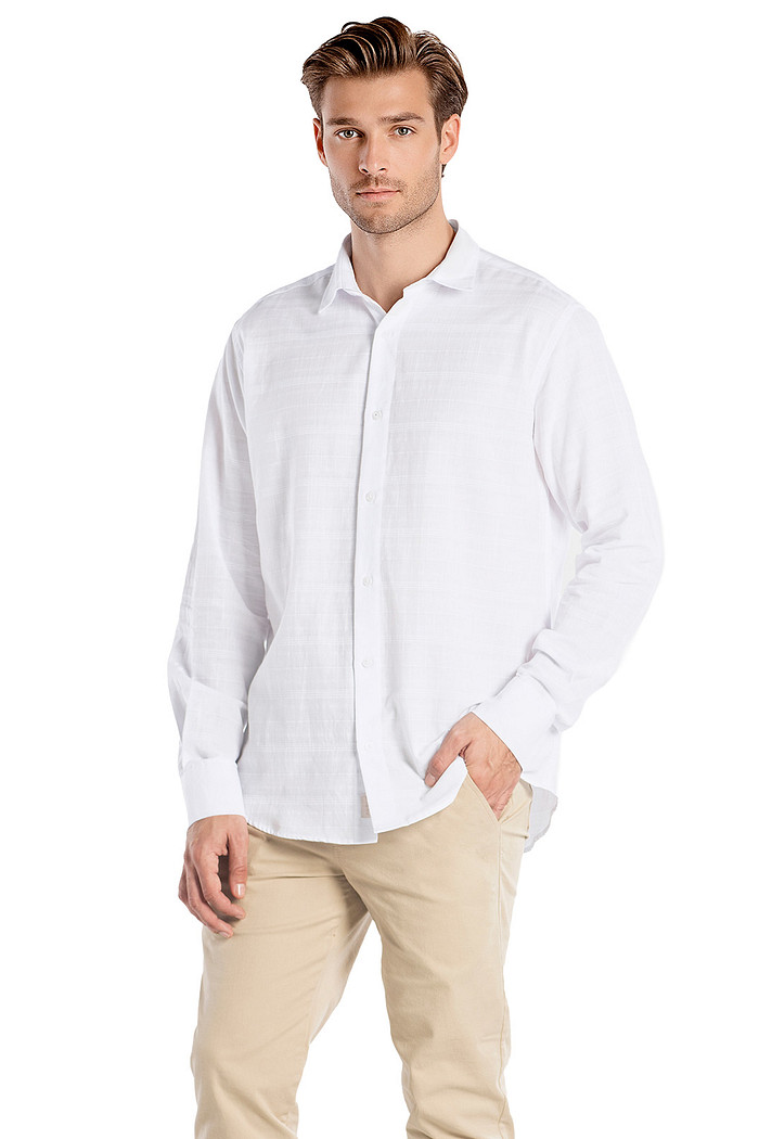 Camisa manga longa comfort em tecido premium fine Aurus