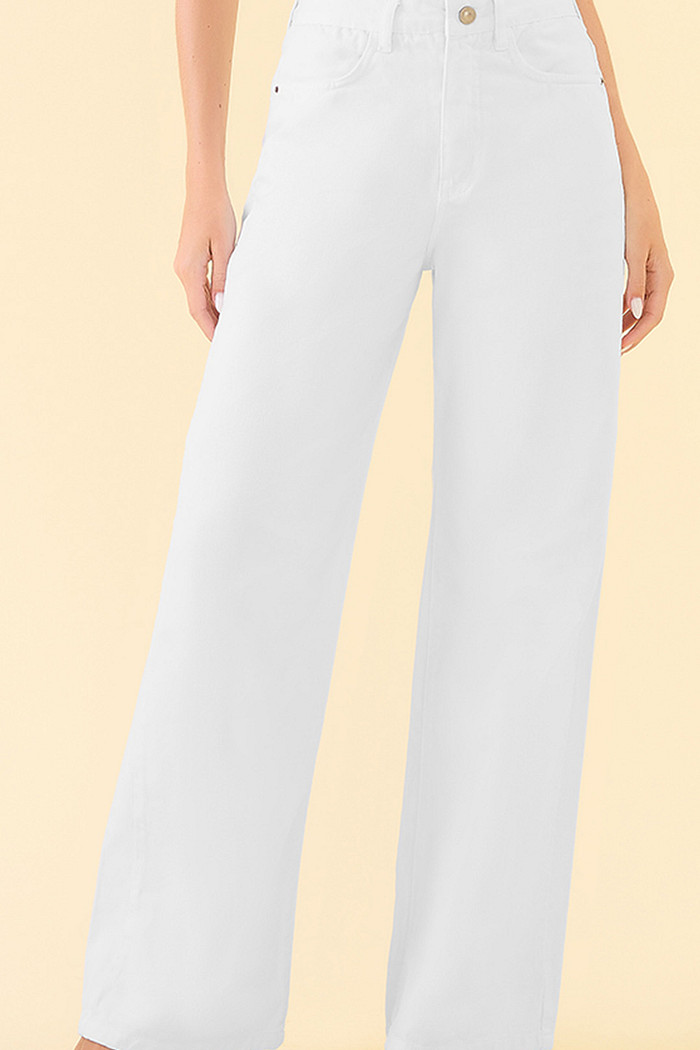 Calça wide leg denim