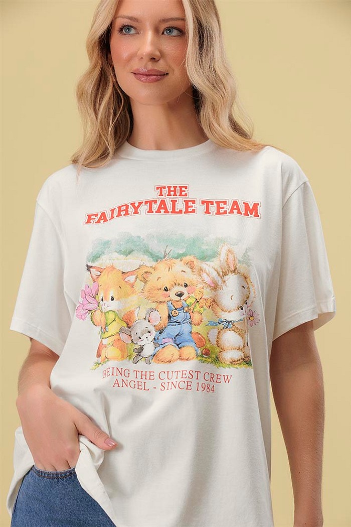 Blusa vintage fairytale team