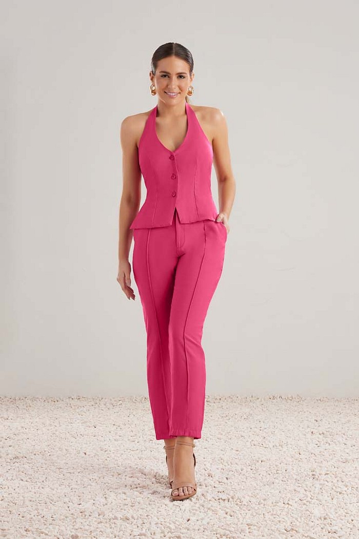 Calça em alfaiataria clássica