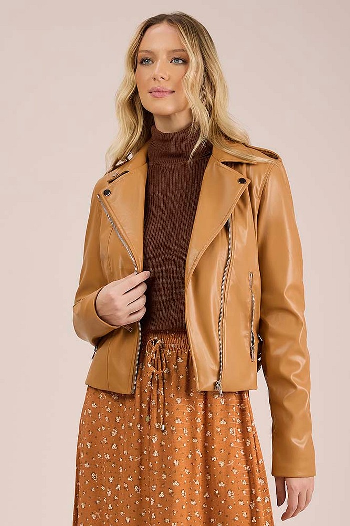 Jaqueta em PU com forro