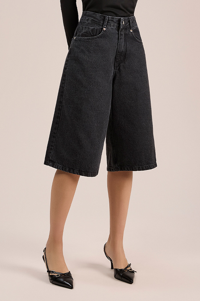 Bermuda jorts em jeans com bolso