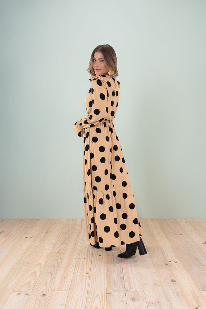 Vestido longo em viscose