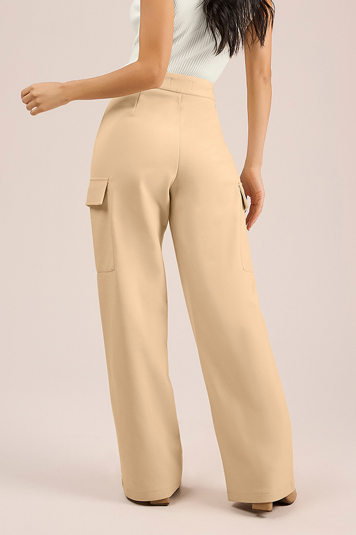 Calça cargo em alfaiataria ponto roma