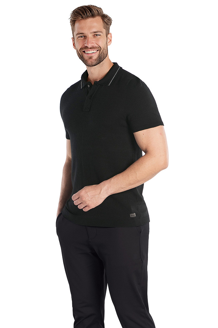 Camisa polo em tricot comfort sem costura Aurus