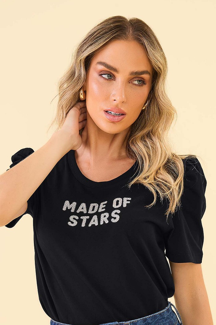 T-Shirt em meia malha star