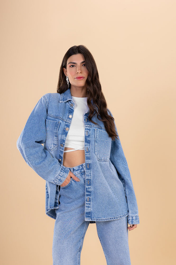 Camisa blue em jeans