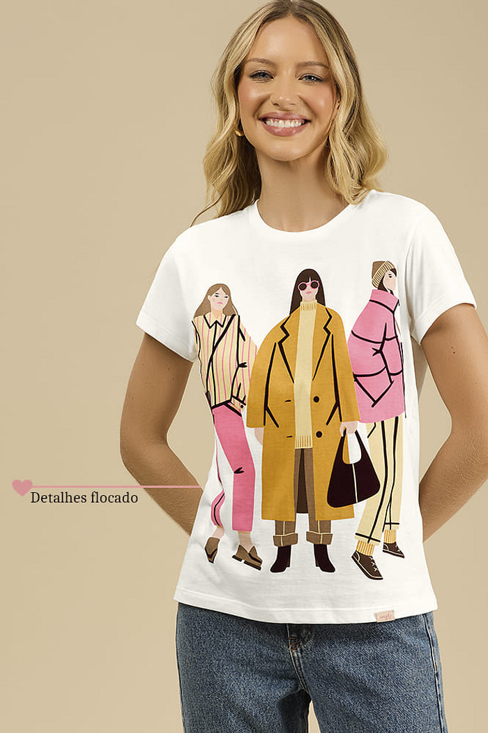 Blusa winter girls em meia malha