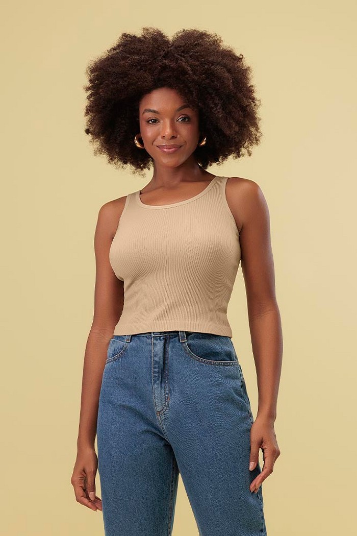 Blusa regata alça seamless