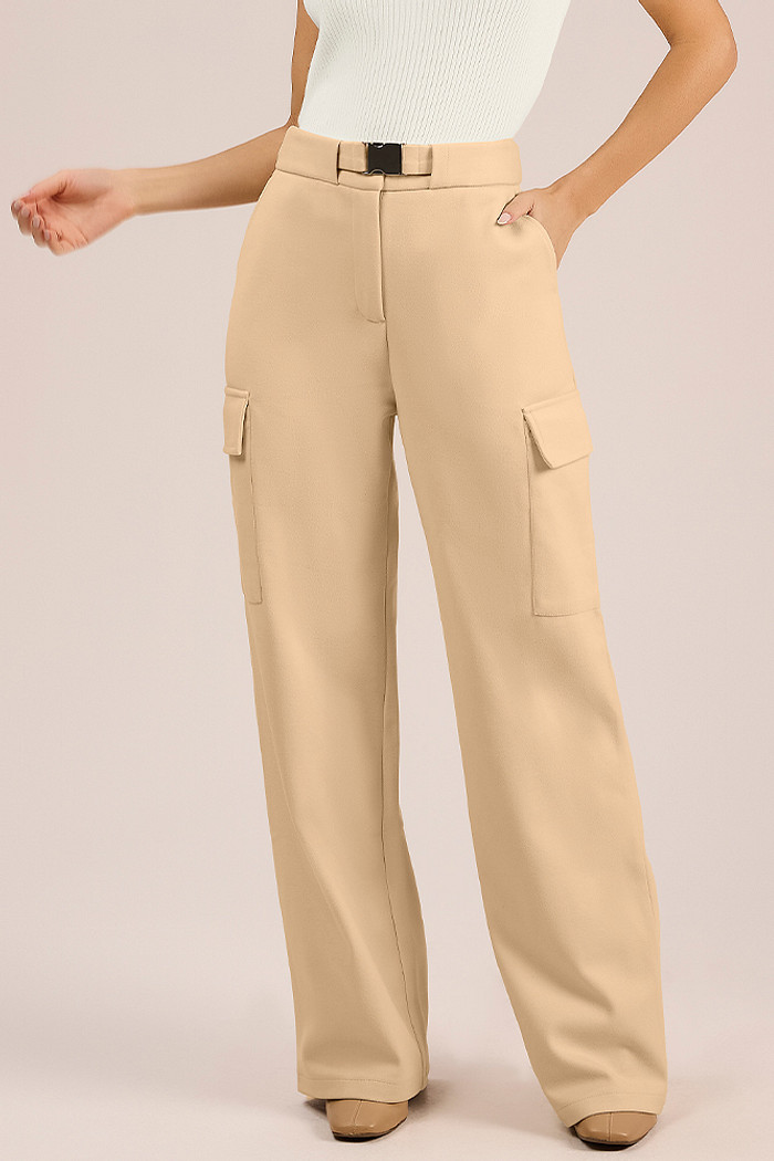 Calça cargo em alfaiataria ponto roma