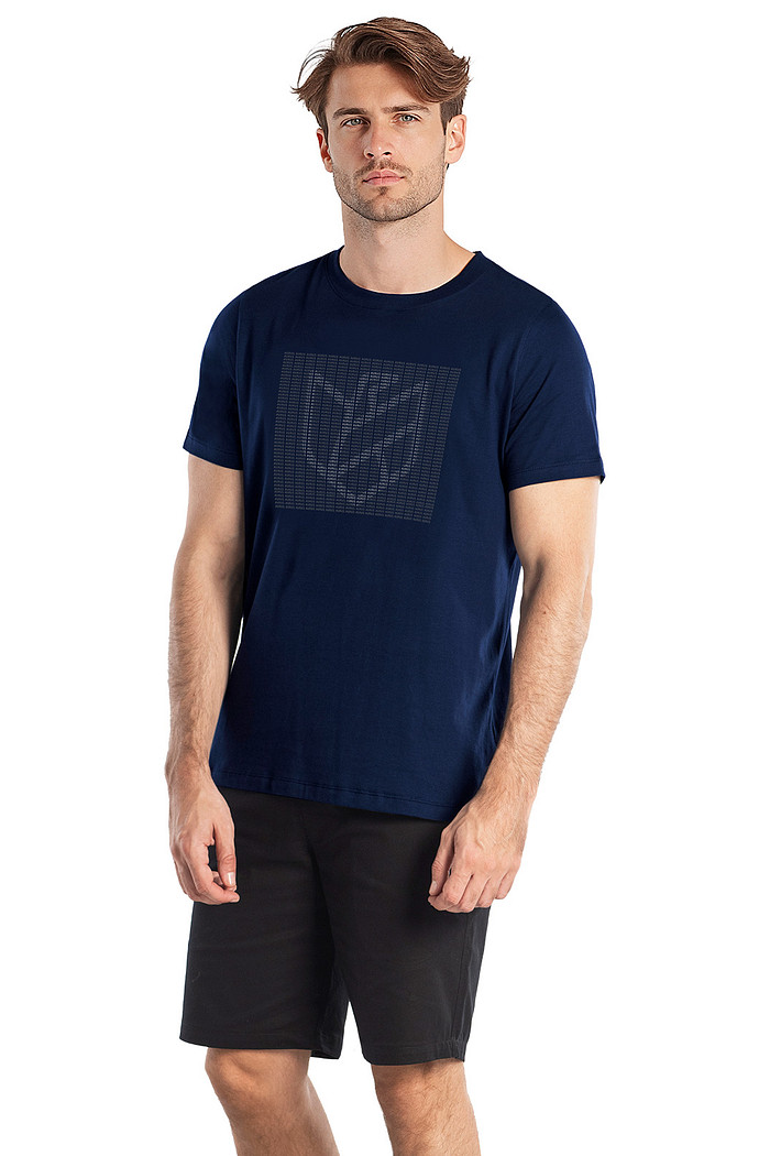 Camiseta em meia malha com estampa Aurus