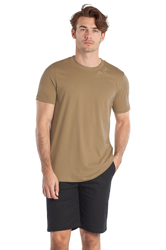 Camiseta em meia malha flamê Aurus