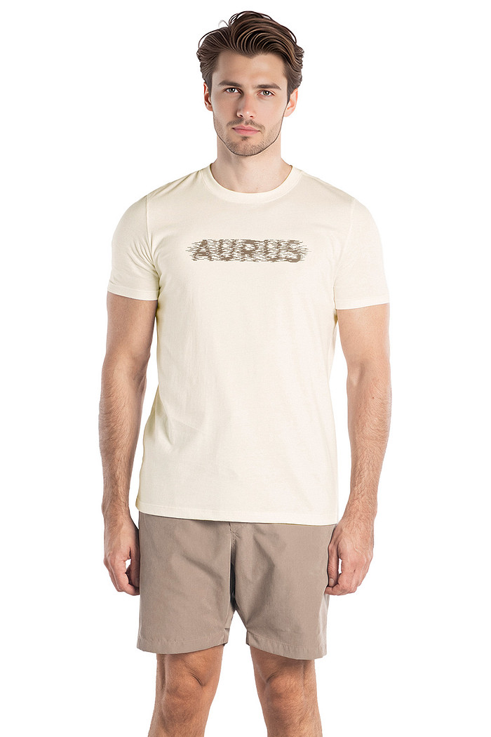 Camiseta em meia malha estampa 3D Aurus