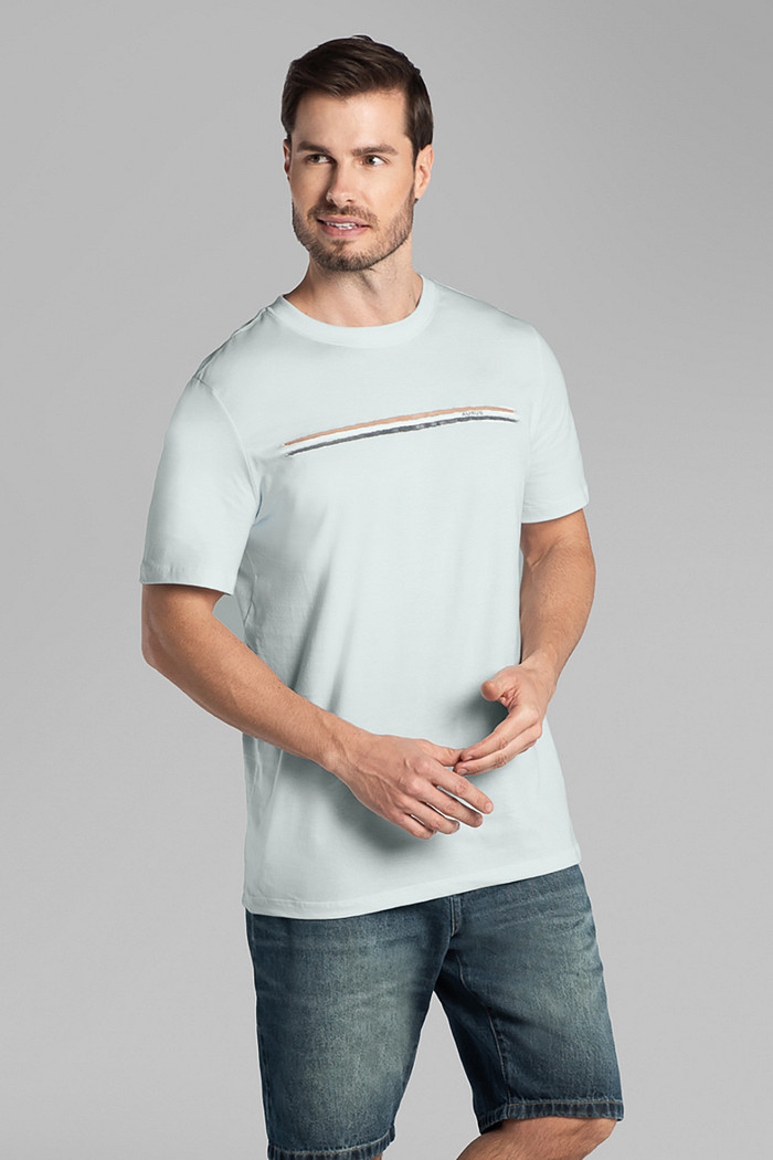 Camiseta comfort em meia malha Aurus