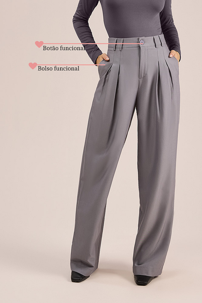 Calça clássica em alfaiataria