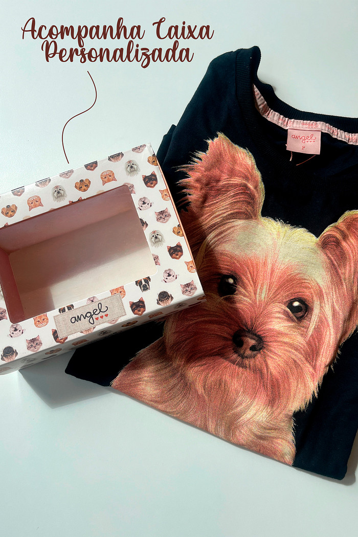 T-Shirt Pets em meia malha