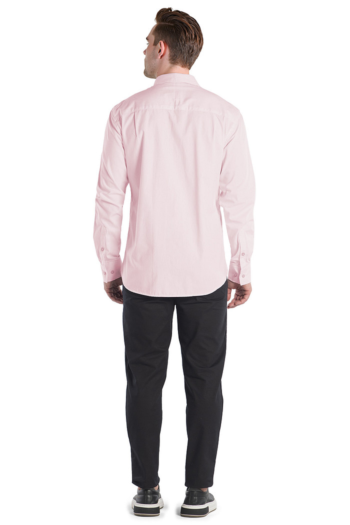 Camisa manga longa regular em chambray Aurus