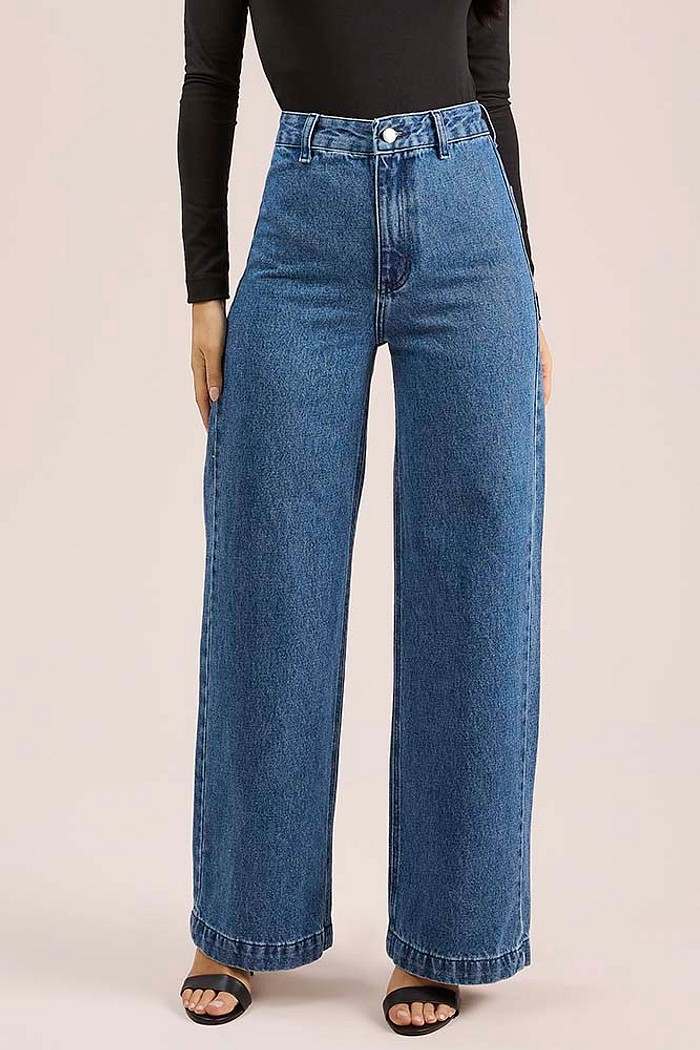 Calça marine em jeans