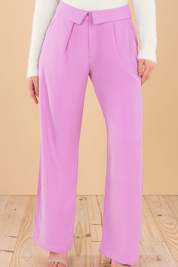 Calça wide leg em alfaiataria