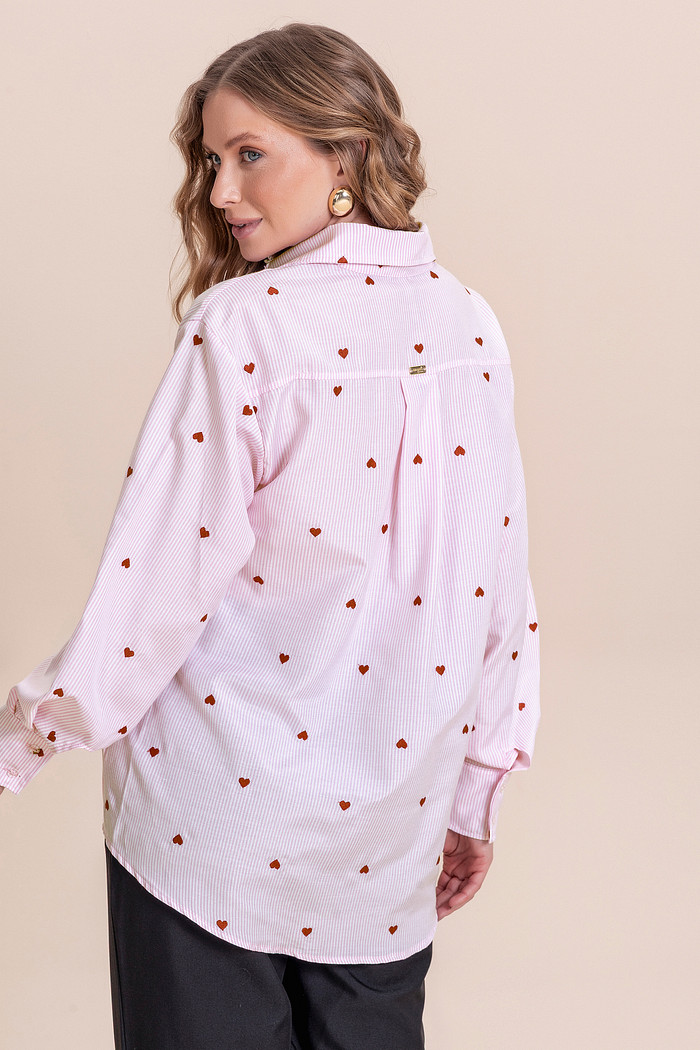 Camisa popeline bordado Angel