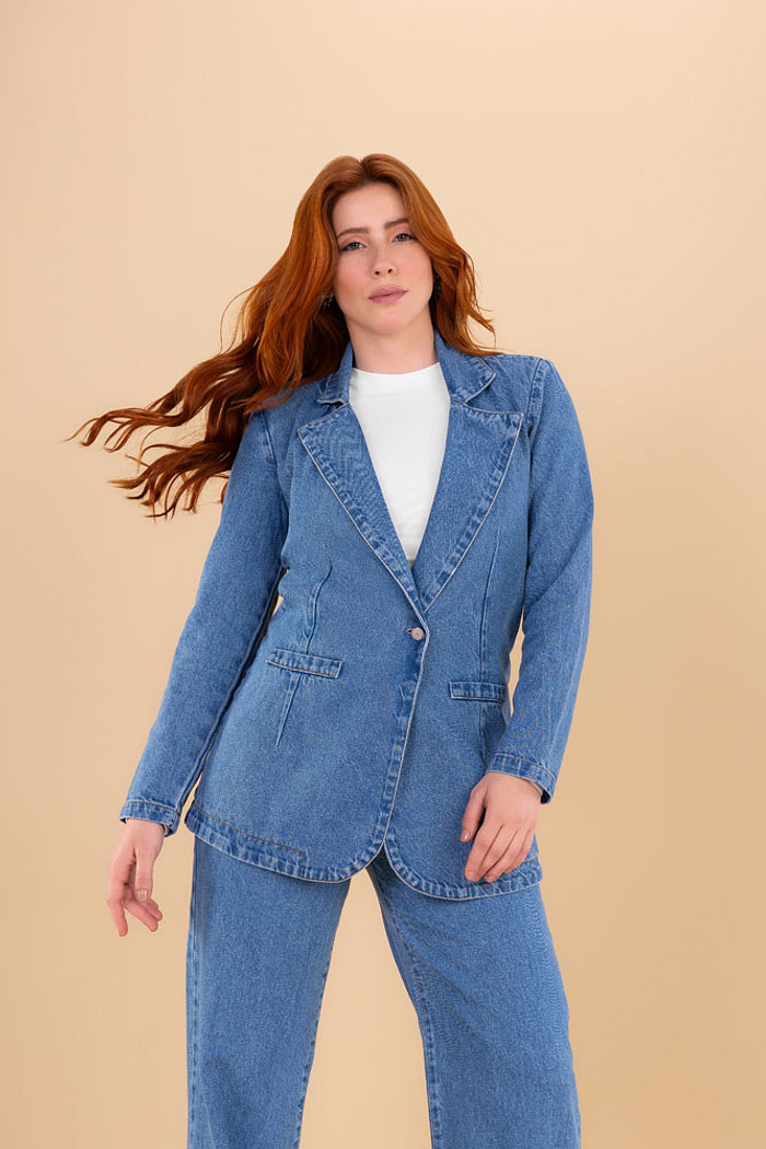 Blazer em jeans