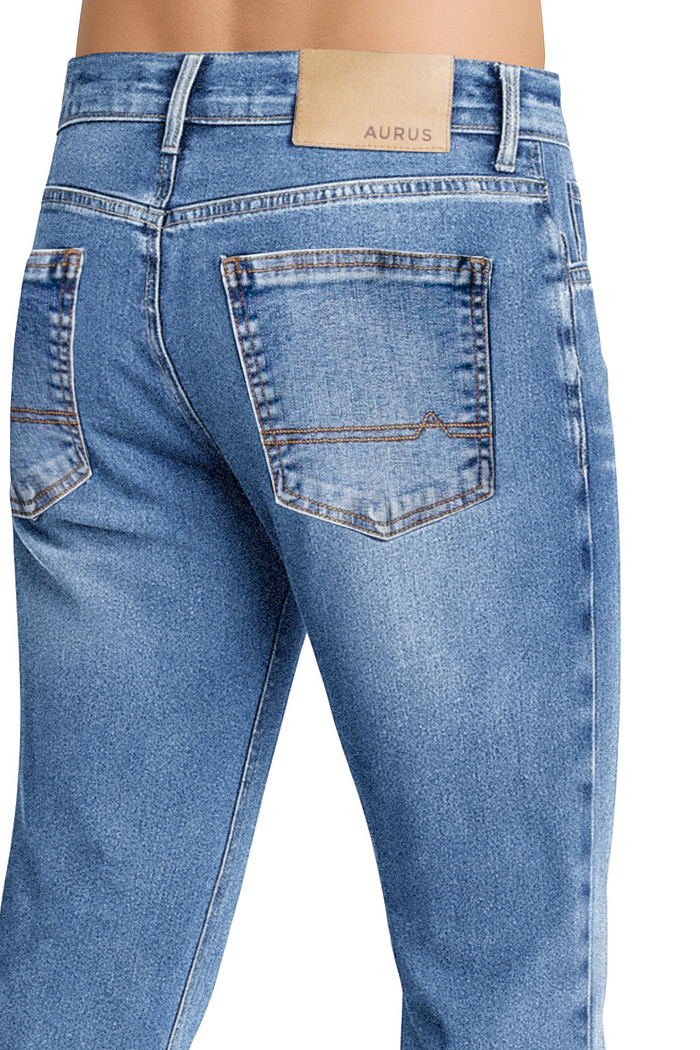Calca skinny em jeans com elastano Aurus