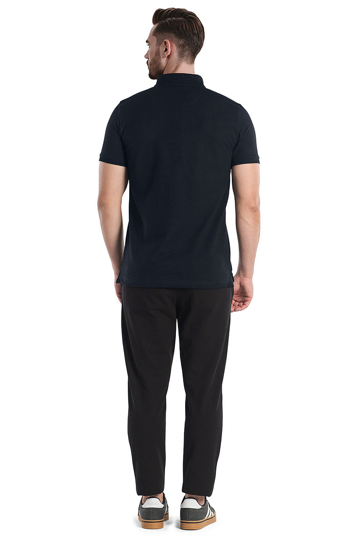 Camisa polo comfort com abertura lateral e peitilho invisível Aurus