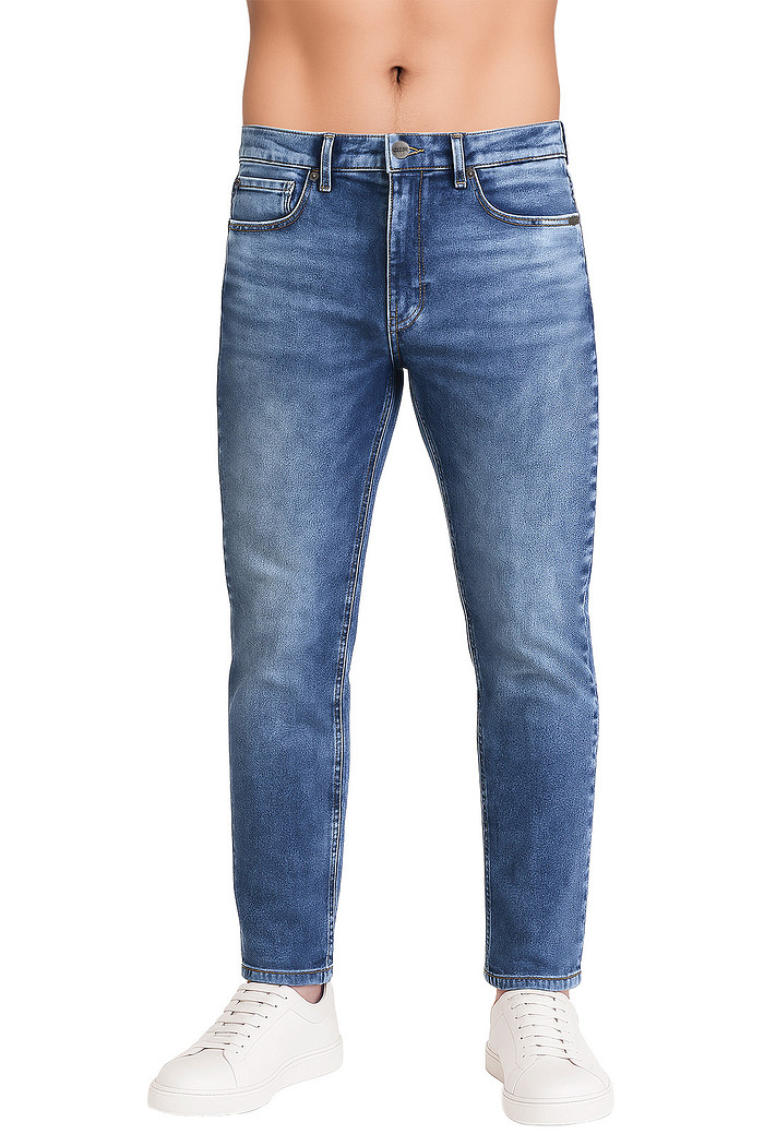 Calça slim em jeans Aurus