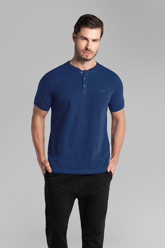 Camisa polo comfort em malha piquet com elastano Aurus