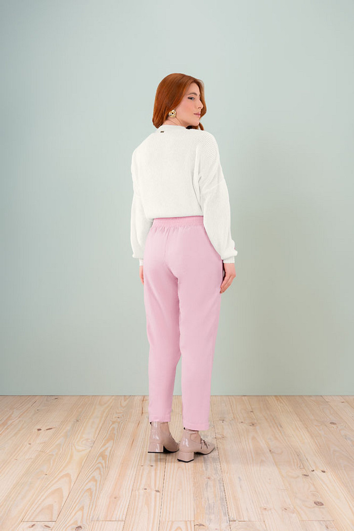 Calça comfy em alfaiataria