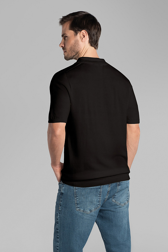 Camisa polo em tricot comfort sem costura Aurus